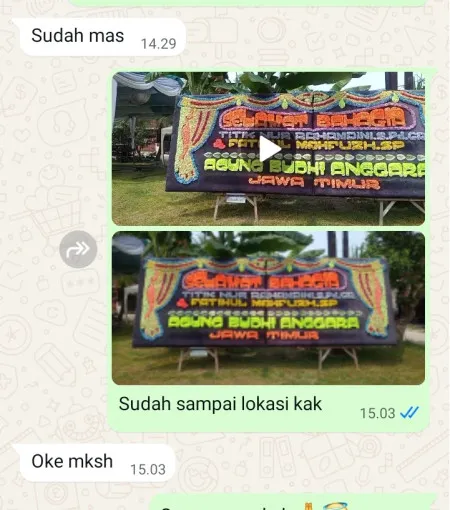 Pengiriman Papan Bunga Benda Baru